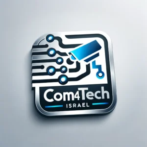DALL·E 2024 05 04 13.46.28 A logo design for 'Com4Tech Israel'. The logo features a sleek, modern font with the company name. Incorporate elements symbolizing technology and sec DALL·E 2024 05 04 13.46.28 A logo design for 'Com4Tech Israel'. The logo features a sleek, modern font with the company name. Incorporate elements symbolizing technology and sec