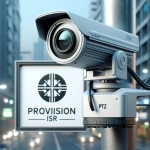 DALL·E 2024 05 12 17.35.14 A high quality image of a PTZ (Pan Tilt Zoom) camera from Provision ISR. The camera is mounted on a pole or wall in an outdoor setting, clearly showin DALL·E 2024 05 12 17.35.14 A high quality image of a PTZ (Pan Tilt Zoom) camera from Provision ISR. The camera is mounted on a pole or wall in an outdoor setting, clearly showin