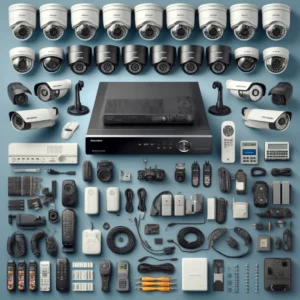 DALL·E 2024 05 15 22.49.31 A comprehensive image showcasing security camera kits from Provision. The kits should include high definition dome cameras, bullet cameras, and PTZ ca DALL·E 2024 05 15 22.49.31 A comprehensive image showcasing security camera kits from Provision. The kits should include high definition dome cameras, bullet cameras, and PTZ ca