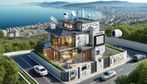 DALL·E 2024 05 31 15.15.31 A detailed image showcasing a home alarm system setup in a residential area in Haifa and the Kiryat area. The image should include various components DALL·E 2024 05 31 15.15.31 A detailed image showcasing a home alarm system setup in a residential area in Haifa and the Kiryat area. The image should include various components