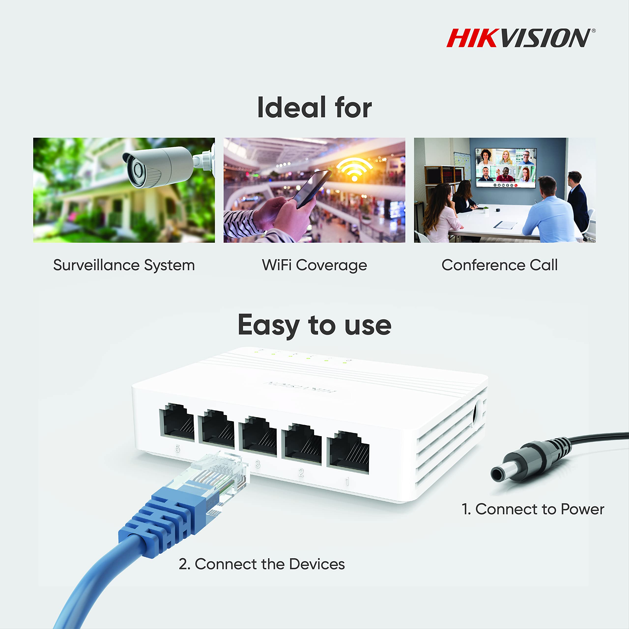 מתגי רשת לא מנוהלים Hikvision